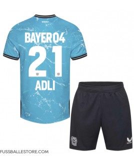 Günstige Bayer Leverkusen Amine Adli #21 3rd trikot Kinder 2023-24 Kurzarm (+ Kurze Hosen)